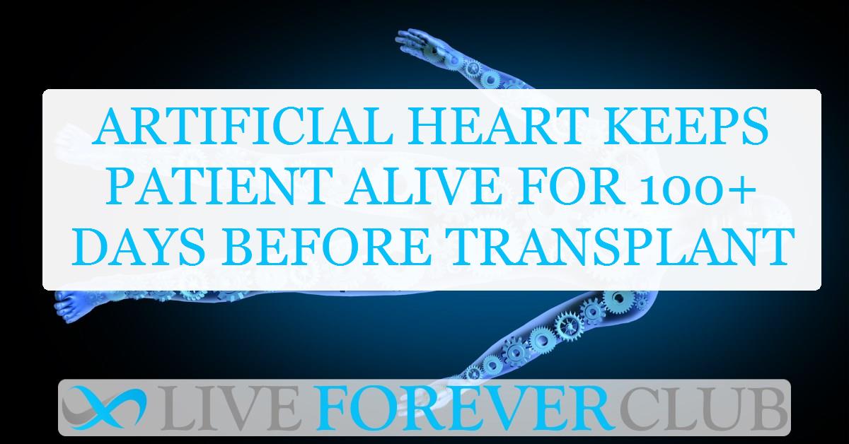 Artificial heart keeps patient alive for 100+ days before transplant
