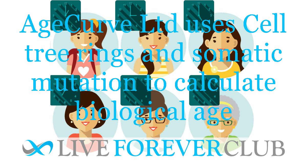 AgeCurve Ltd uses Cell tree rings and somatic mutation to calculate biological age