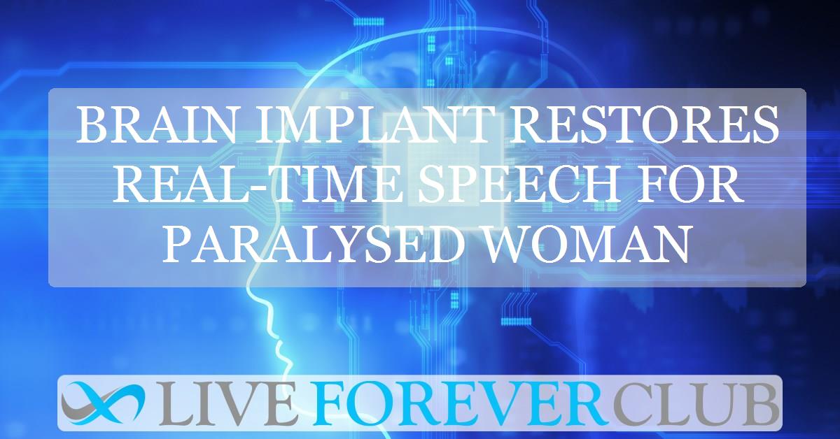 Brain implant restores real-time speech for paralysed woman