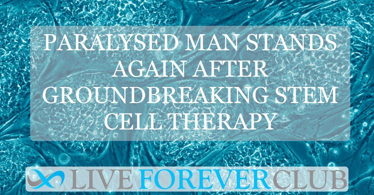 Paralysed man stands again after groundbreaking stem cell therapy
