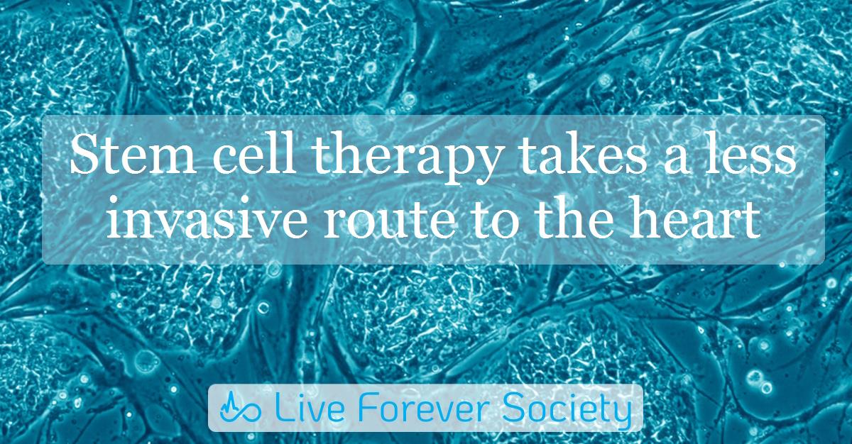 Stem cell therapy takes a less invasive route to the heart