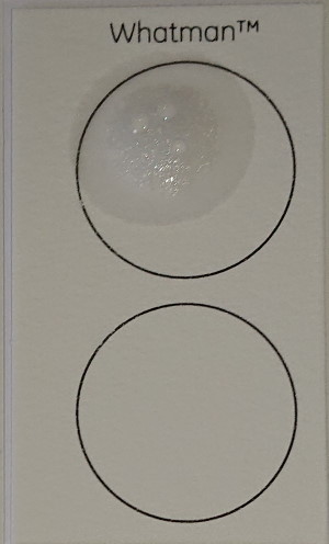 TruMe TruAge test sample card one spit