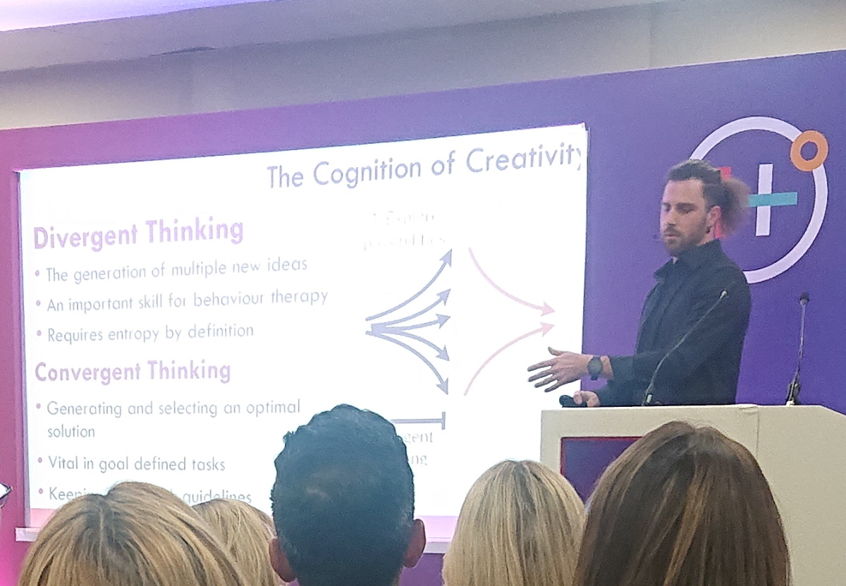 Jack Allocca speaking about psychedelics at Health Optimisation Summit 2022