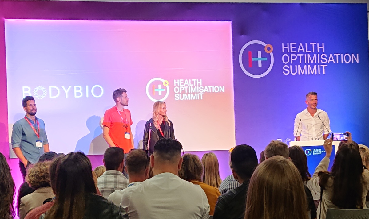 Tim Gray speaking at Health Optimisation Summit 2022